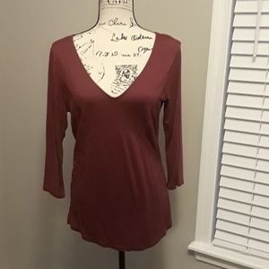 BKE Red V-neck Tunic